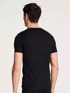 Облегающая футболка из шелковистого хлопка (Пима) CALIDA 14661к Черный 992